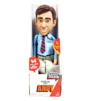 Andy Stitzer Shelf Talkers Talking Plush Pull String 12" The 40 Year Old Virgin